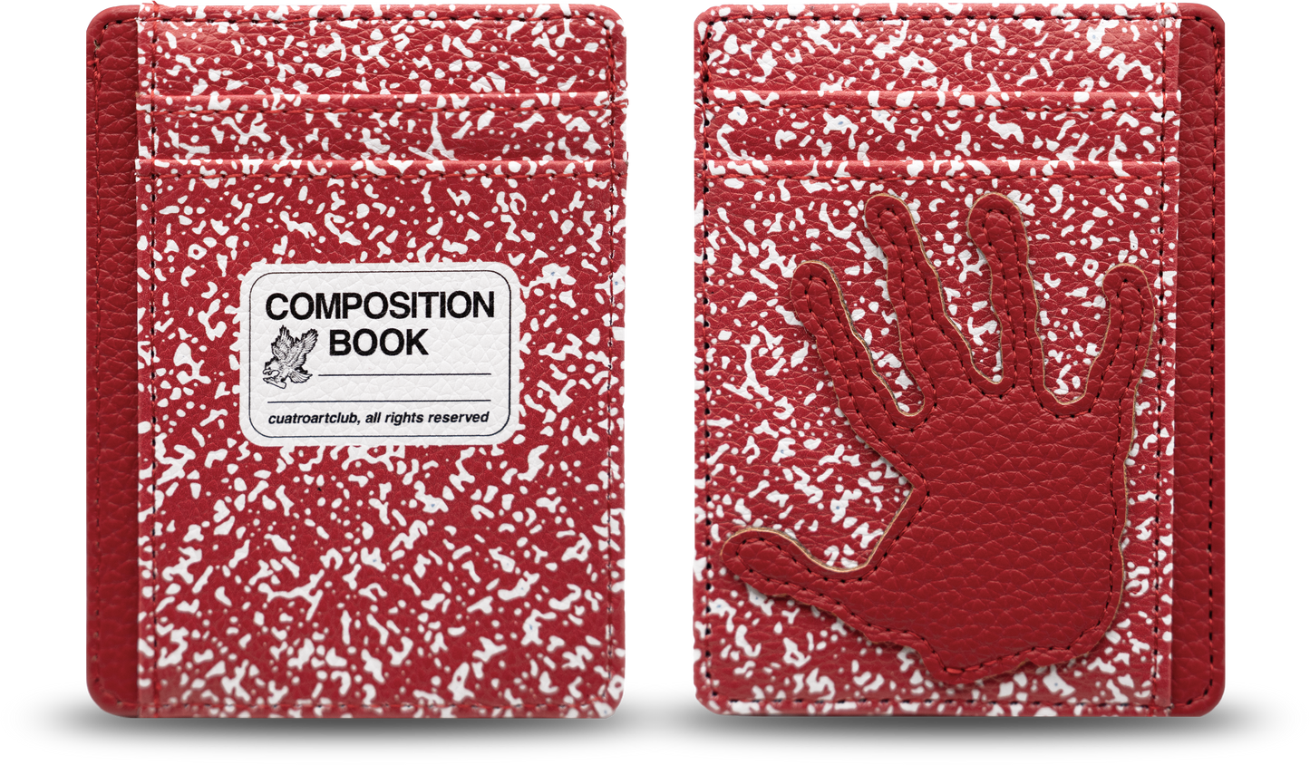 Notebook Card Holder (Ruby Red)